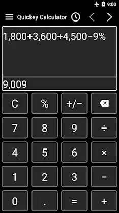 Quickey Calculator screenshot 2