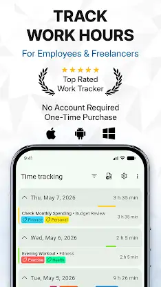 WorkingHours Time Tracker screenshot 1