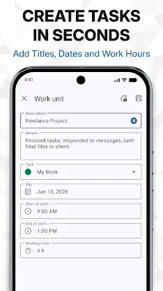 WorkingHours Time Tracker screenshot 4