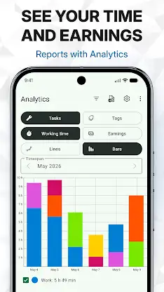 WorkingHours Time Tracker screenshot 3