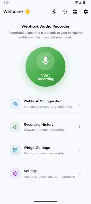 Webhook Voice Automation (Rec) screenshot 1