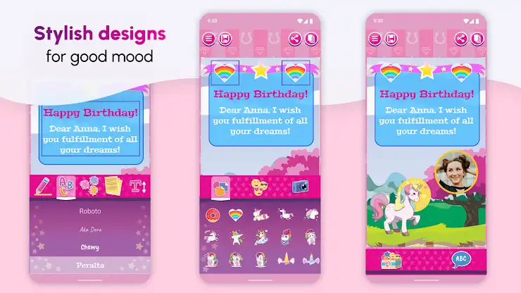 Unicorn Invitations Cards screenshot 8