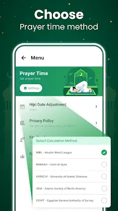 Muslim Prayer Time, وقت الصلاه screenshot 5