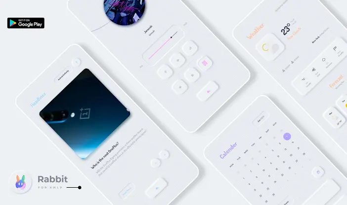 Rabbit KLWP Presets screenshot 4