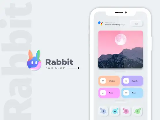 Rabbit KLWP Presets screenshot 3