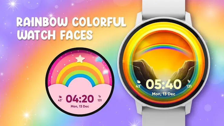 Rainbow Colorful Watch Faces screenshot 1
