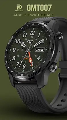 GMT 007 Analog Watch face screenshot 2