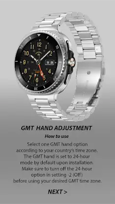 GMT 007 Analog Watch face screenshot 6
