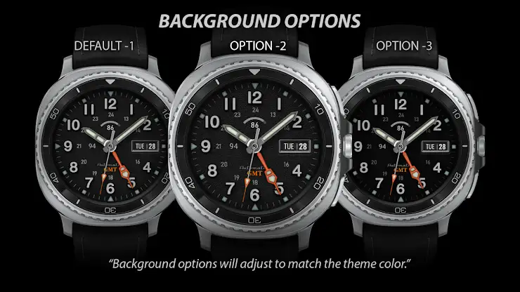 GMT 007 Analog Watch face screenshot 3