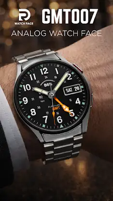 GMT 007 Analog Watch face screenshot 8