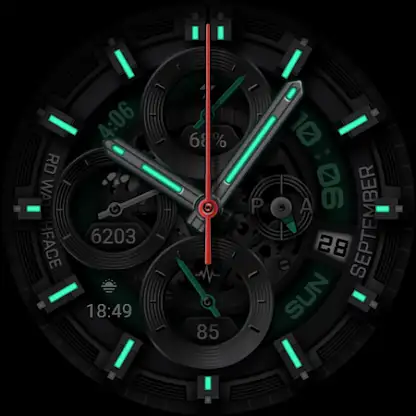 Realistic Carrera Watch Face screenshot 8