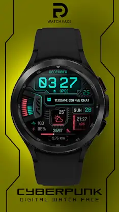 Cyberpunk Neon Watch Face screenshot 1