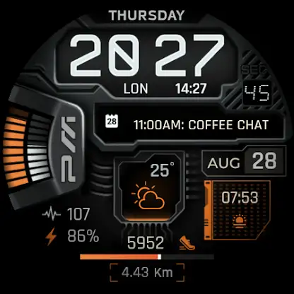 Cyberpunk Neon Watch Face screenshot 7