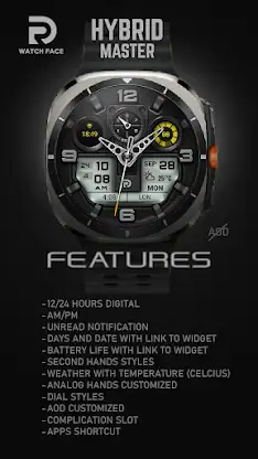 RD Hybrid Master Watch Face screenshot 2