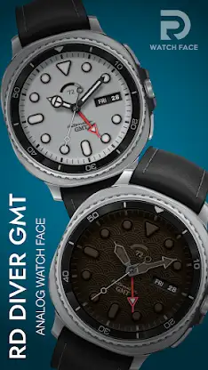 GMT DIVER Analog Watch Face screenshot 3