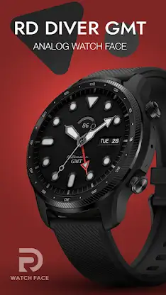 GMT DIVER Analog Watch Face screenshot 7