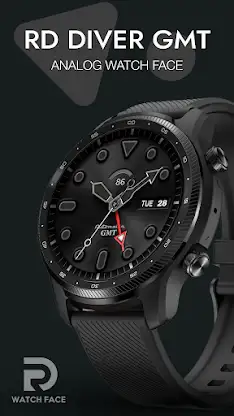 GMT DIVER Analog Watch Face screenshot 4
