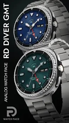 GMT DIVER Analog Watch Face screenshot 1