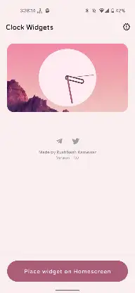 Clock Widget (Material You) screenshot 2