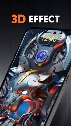 Robot Tiger Wallpaper 3D 4K screenshot 2