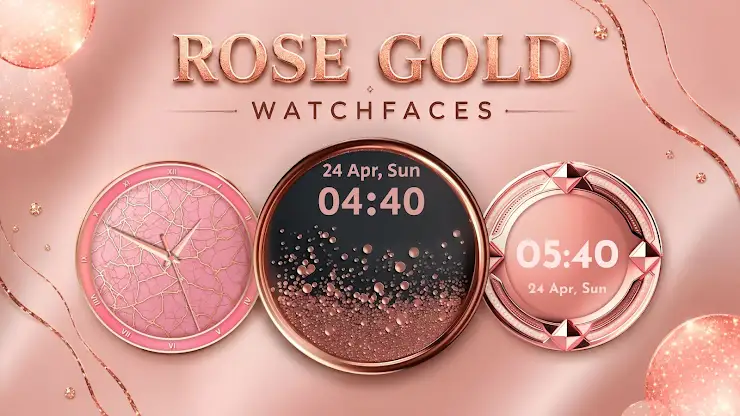 Rose Gold Theme Watch Faces screenshot 6