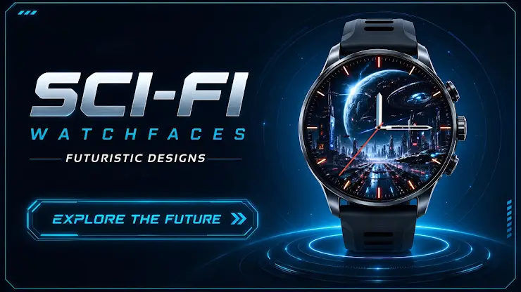 Sci-Fi Futuristic Watch Faces screenshot 7