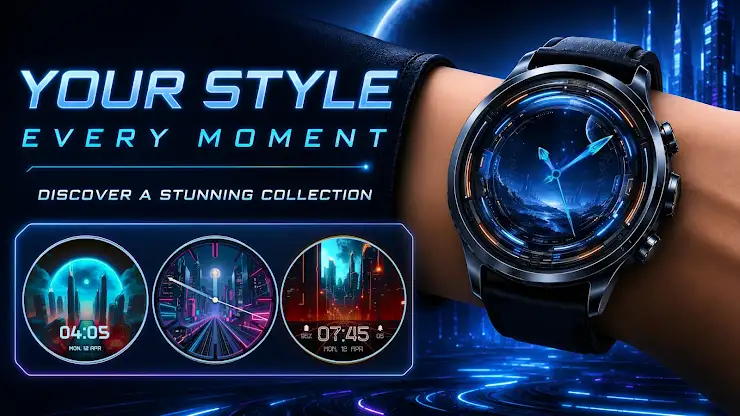 Sci-Fi Futuristic Watch Faces screenshot 6