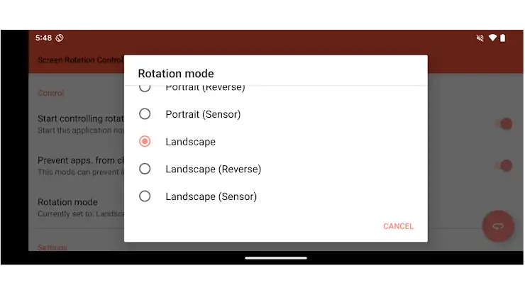 Screen Rotation Control:Lock screenshot 4
