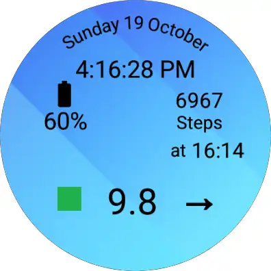 WatchGlucose Digital Face screenshot 2