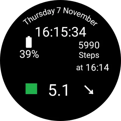 WatchGlucose Digital Face screenshot 1