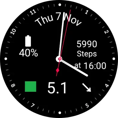 WatchGlucose Analog Face screenshot 1
