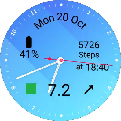 WatchGlucose Analog Face screenshot 3