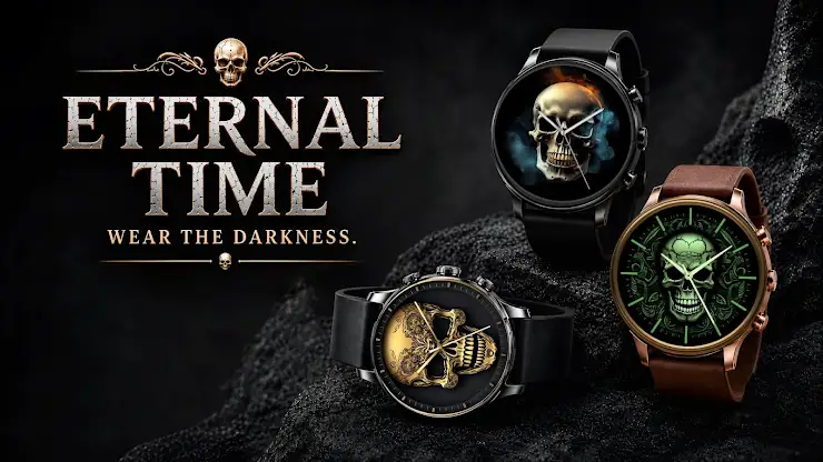 Skull Watchface: Wear OS Watch screenshot 6