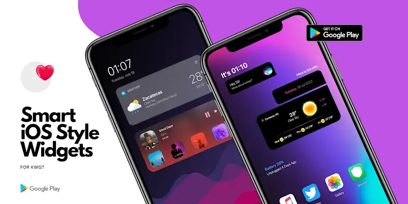 Smart iOS Style widgets screenshot 2
