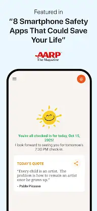 Snug Safety: Daily Check-In screenshot 2