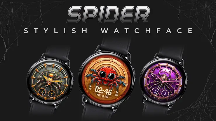 Spider Watchface - Wear Watch screenshot 1