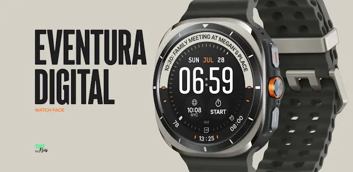 Eventura Digital Watch Face — Android app banner