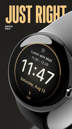 Just Right Digital Watch Face screenshot 3