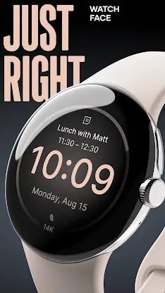 Just Right Digital Watch Face screenshot 1