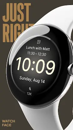 Just Right Digital Watch Face screenshot 8