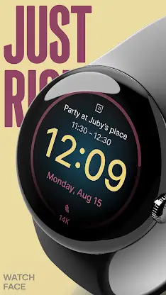 Just Right Digital Watch Face screenshot 5