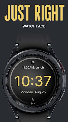 Just Right Digital Watch Face screenshot 6