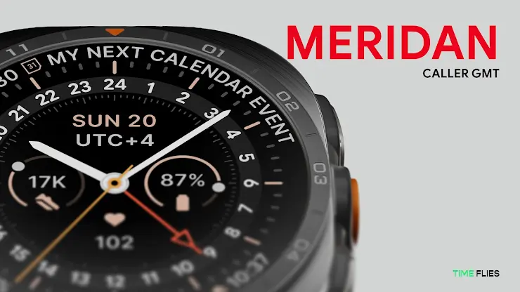 Meridan GMT Watch Face screenshot 3