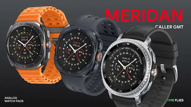 Meridan GMT Watch Face screenshot 2