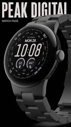 Peak Digital Watch Face screenshot 2