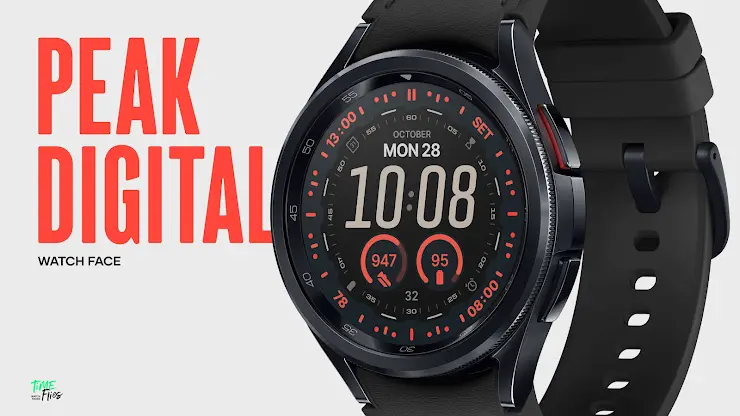 Peak Digital Watch Face screenshot 1