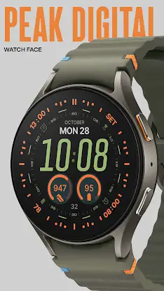Peak Digital Watch Face screenshot 3