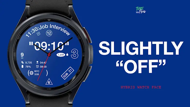 Slightly Off hybrid watch face screenshot 1