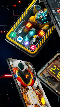 Futuristic 3D Tech Wallpaper screenshot 4