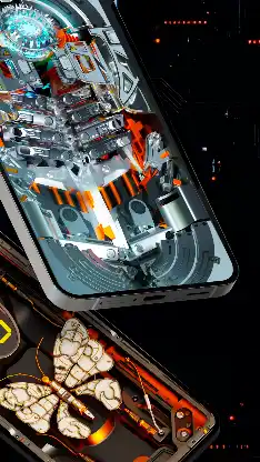 Futuristic 3D Tech Wallpaper screenshot 5